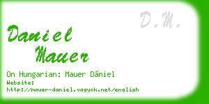 daniel mauer business card